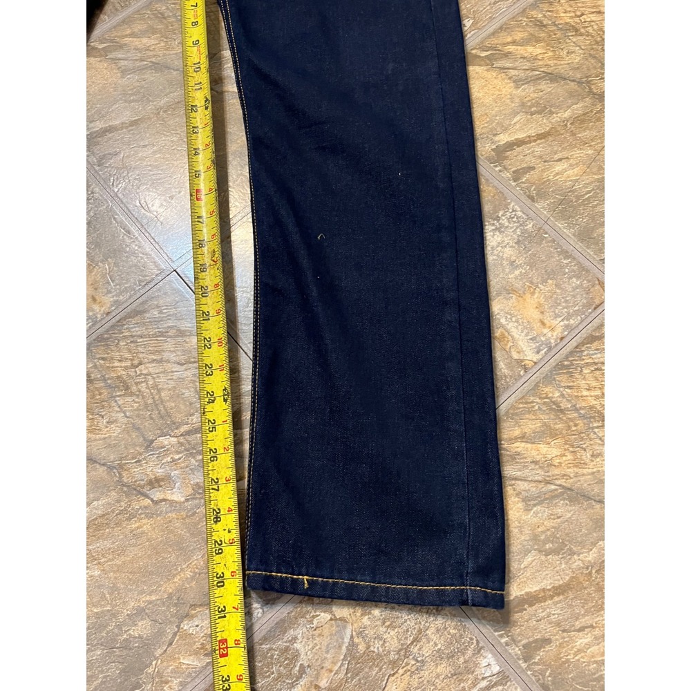 Levi's 505 Regular Fit Jeans Mens 36x30 Dark Indigo NWT Straight Leg - Picture 9 of 10